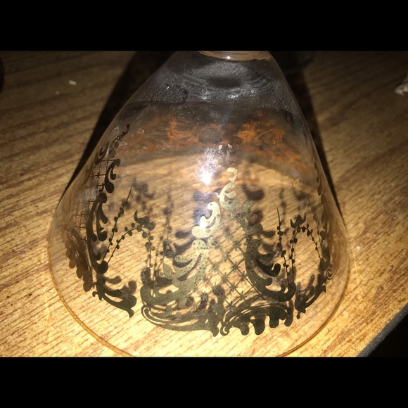 New 2 Glasses or Desert Cups Hand Painted Gold - Picture 15 of 16